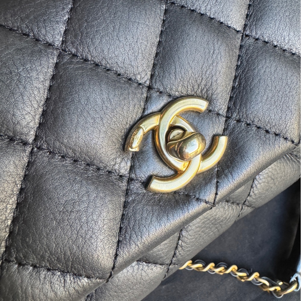 Chanel Quilted Leather Mini Business Affinity Flap Crossbody - Picture 4 of 15